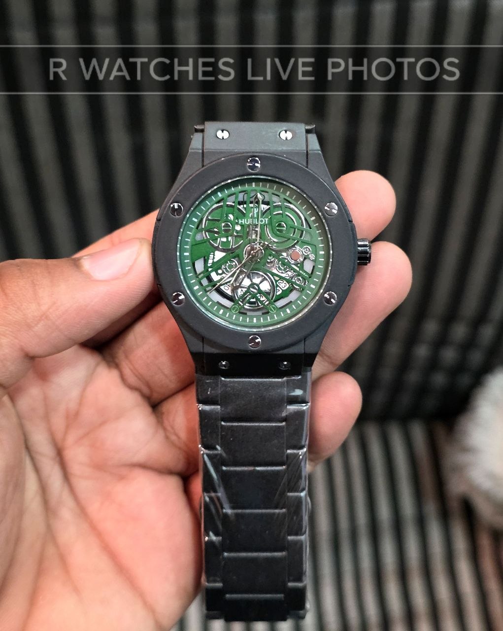 (OS)🖤⭐ Hublot Machinery Black Green (HBP8)