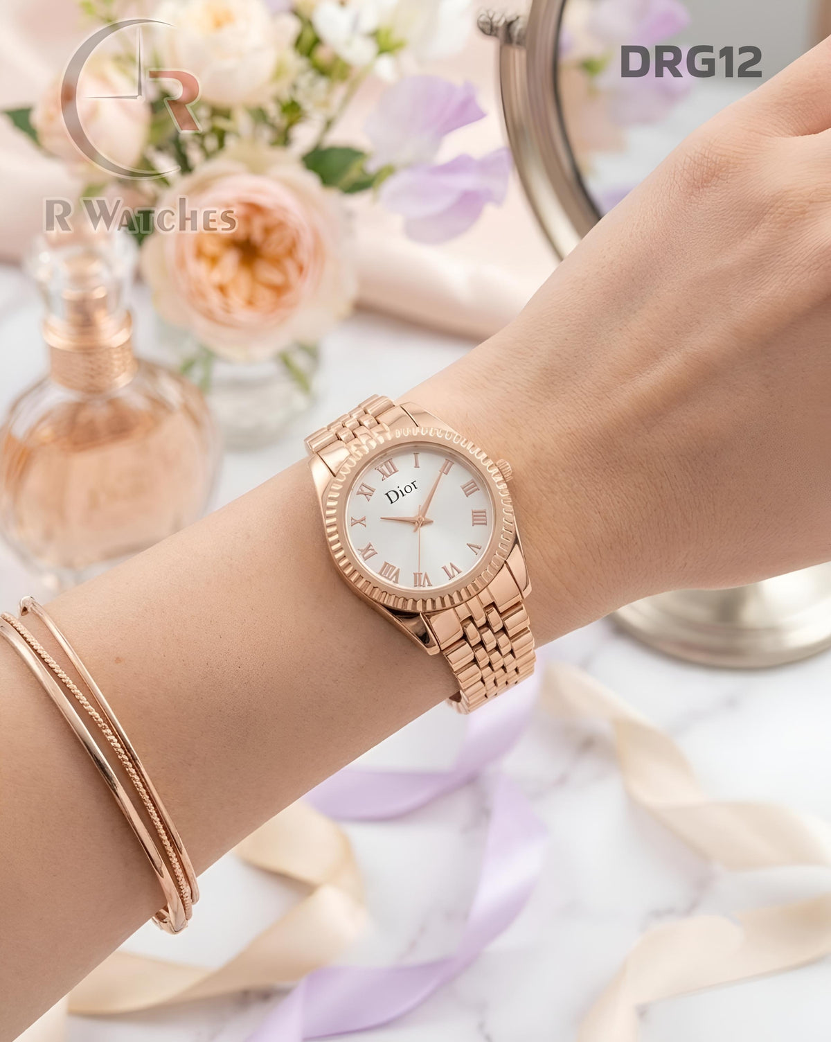 (SS)🖤⭐ Dior girls rose gold white (DRG12)