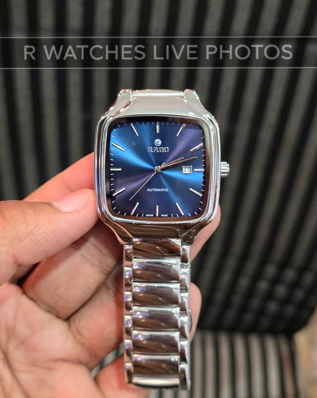 (OS)📷⭐ Rado new silver blue (RDP27)