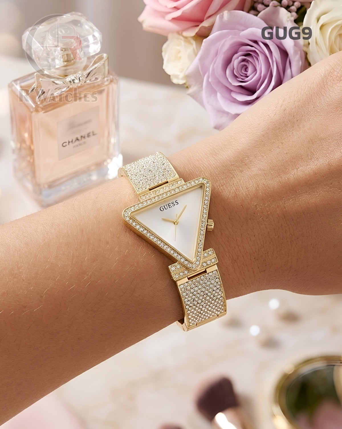 (OS)🖤⭐ Guess Girls Diomond Edition Gold White (GUG9)