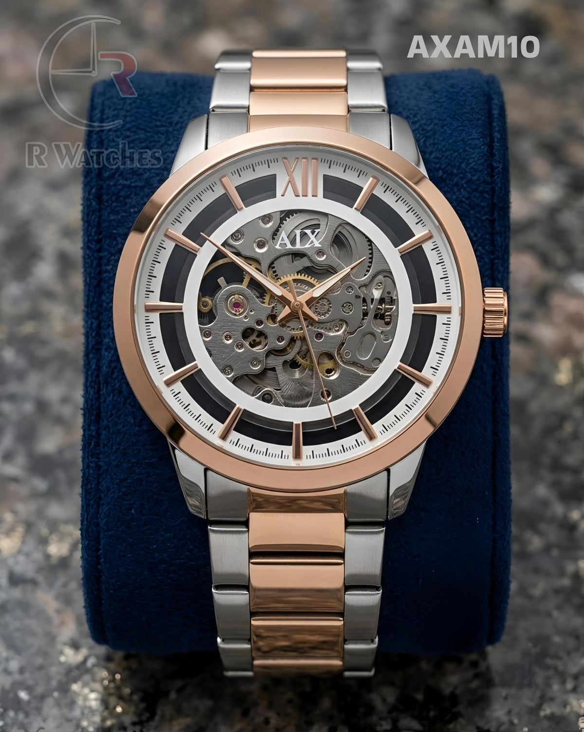 (OS)🖤⭐ AX Automatic Rose Gold White (AXAM10)