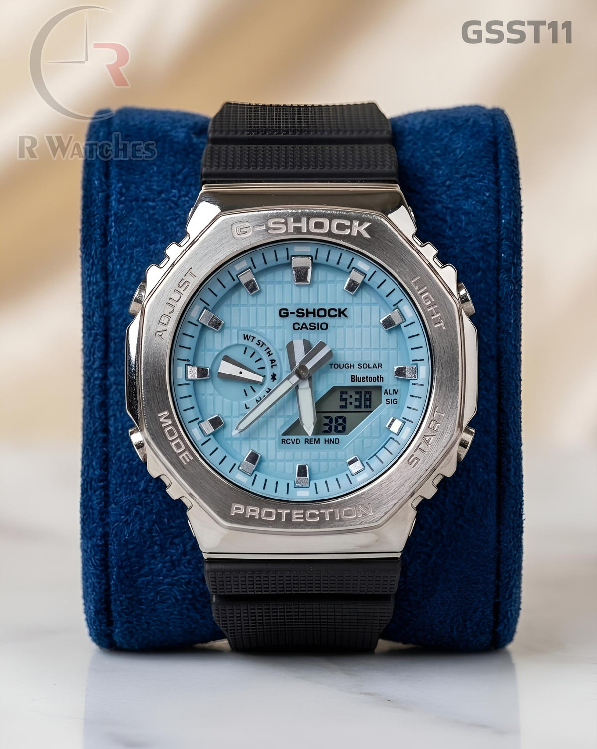 (SS)🖤⬆️🔁⭐ G-Shock silver sky blue (GSST11)