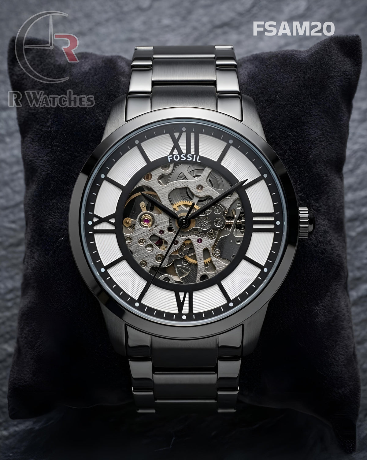 (SS)🖤⭐ Fossil Automatic Full Black (FSAM20)