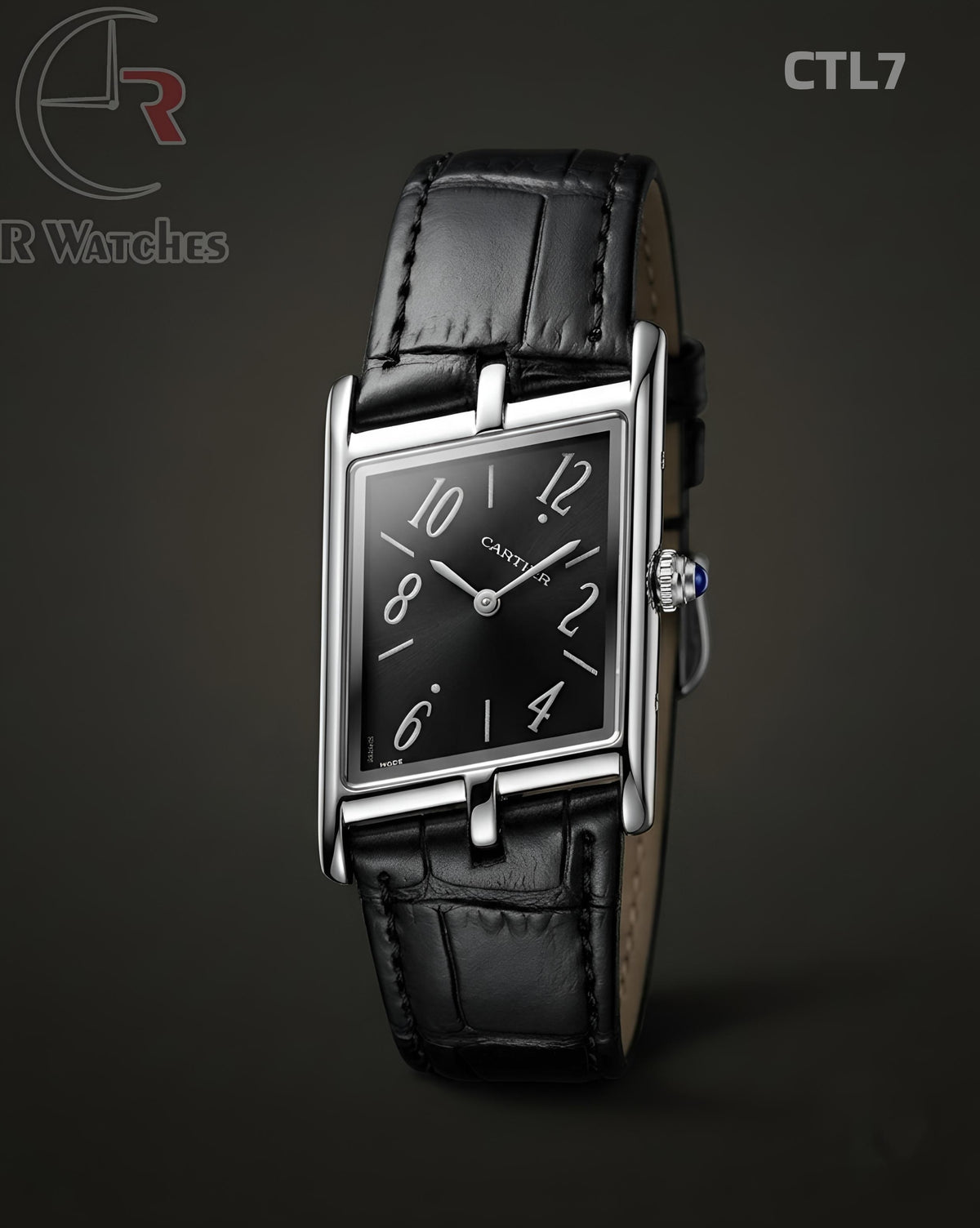 (OS)🖤⭐ Cartier Leather Silver Black (CTL7)