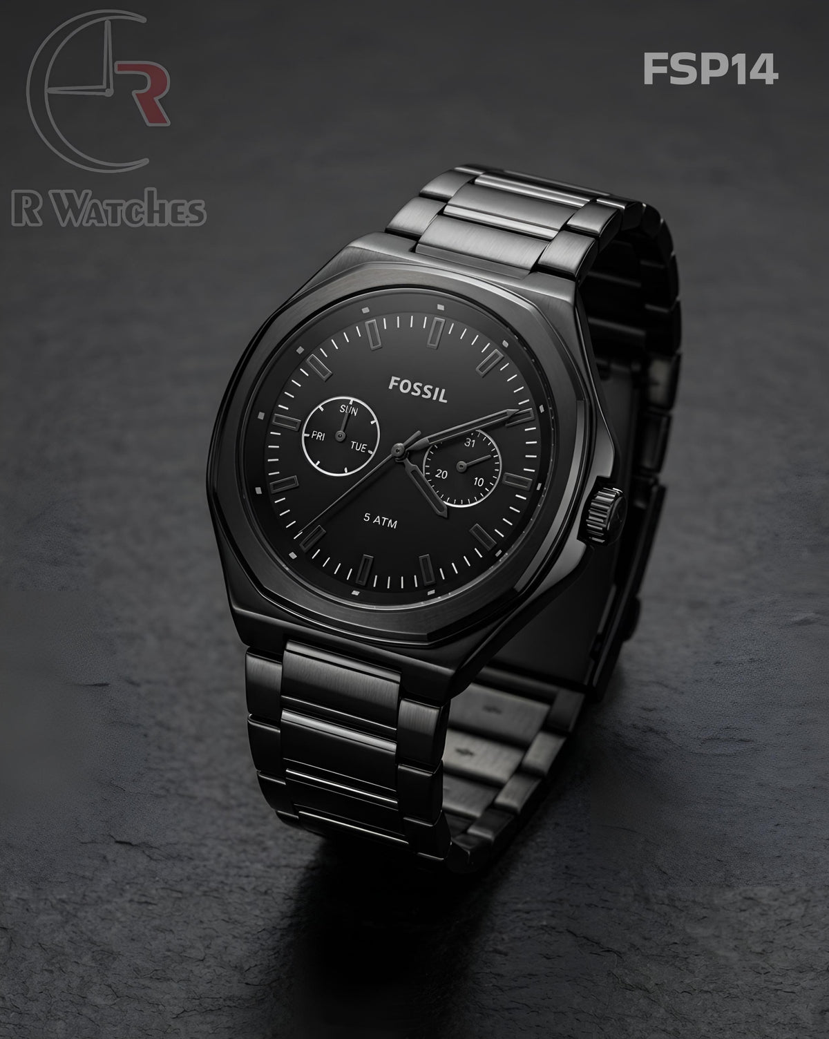 (OS)🖤⭐ Fossil Full Black (FSP14)