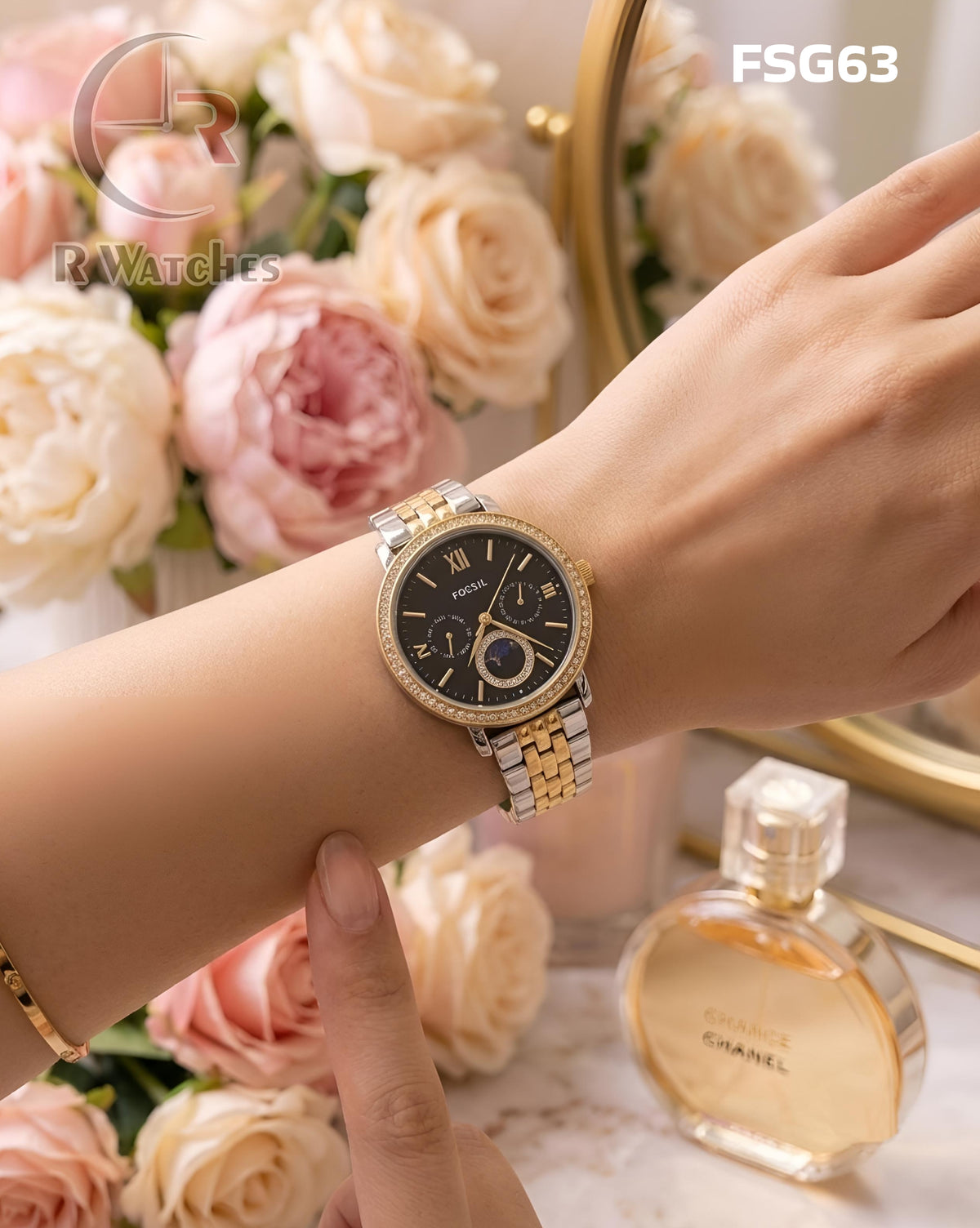 (OS)🖤⬆️ Fossil Girls Dual Tone Black (FSG63)