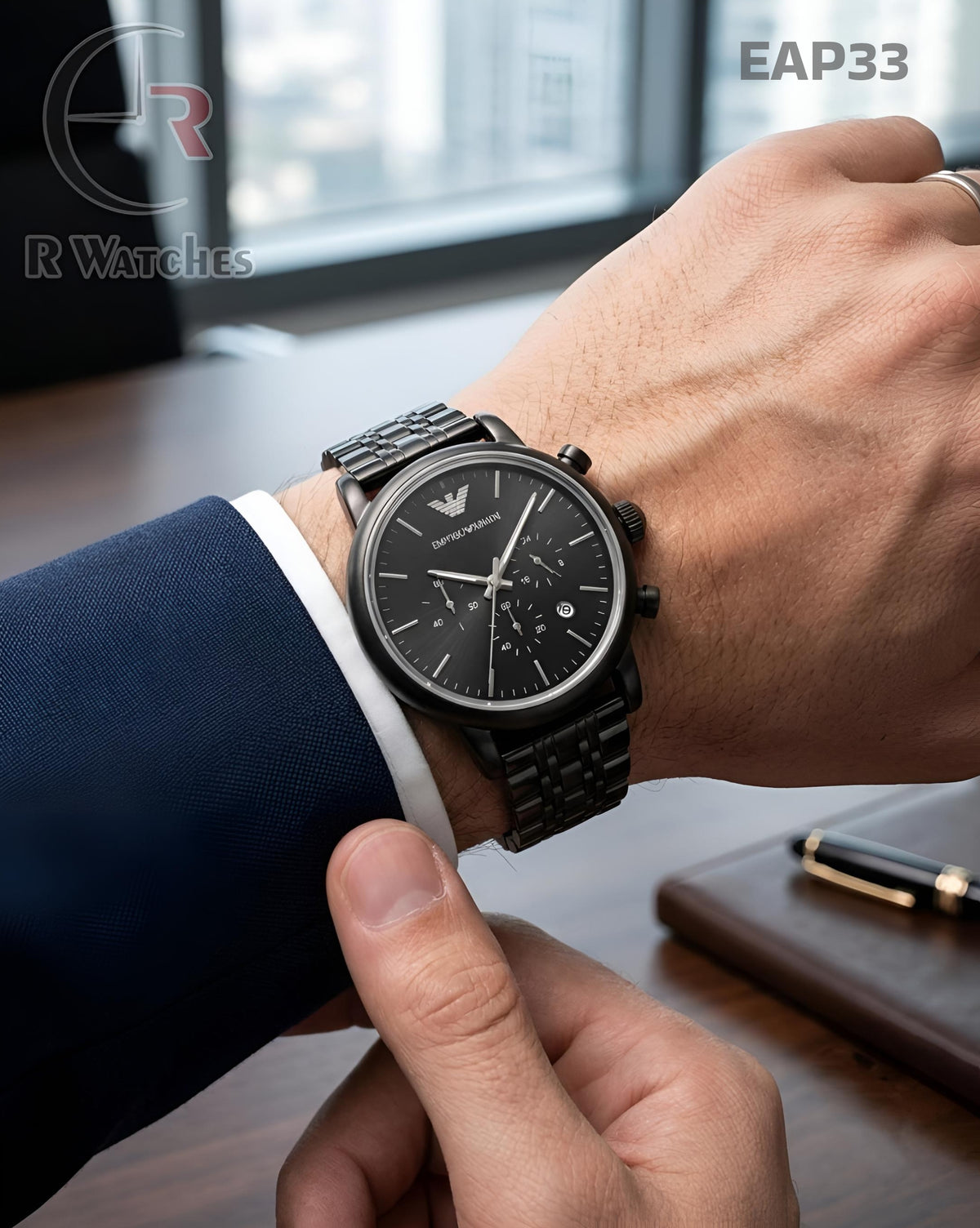 (OS)🖤⬆️⭐ Emperio Armani Full Black (EAP33)