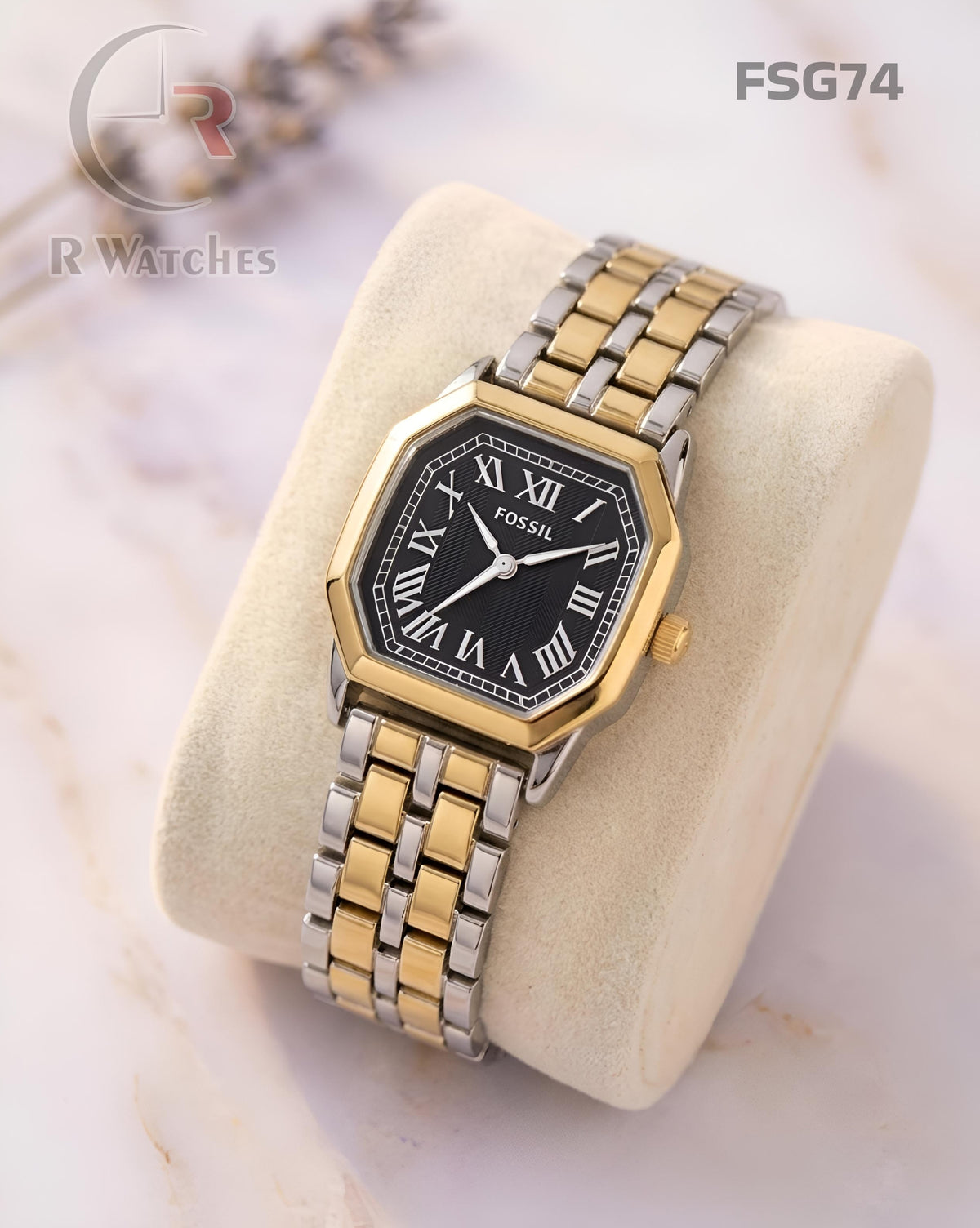 (OS)🖤⬆️ Fossil Girls Roman Dual Tone Black (FSG74)