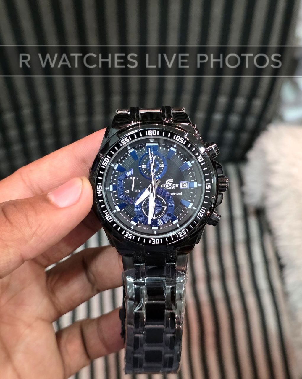 (SS3)🖤⭐ Casio Edifice black Blue (CSP3)