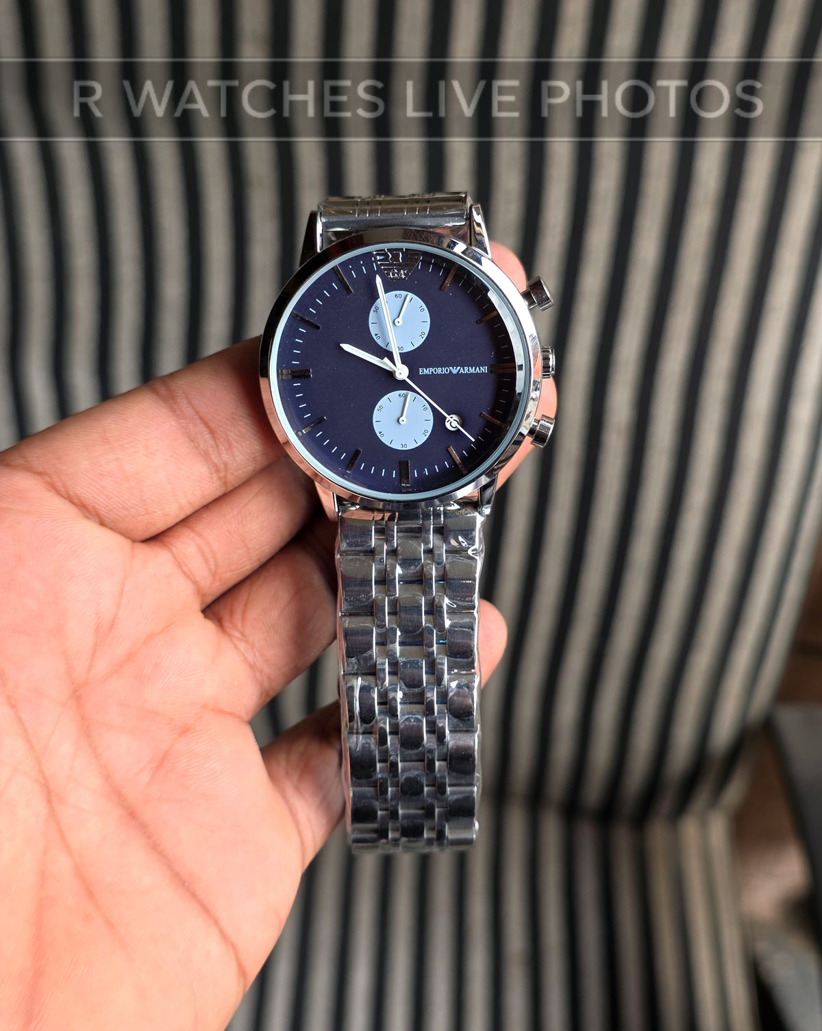 (OS)🖤⭐ Armani Nevy Blue Silver (EAP25)