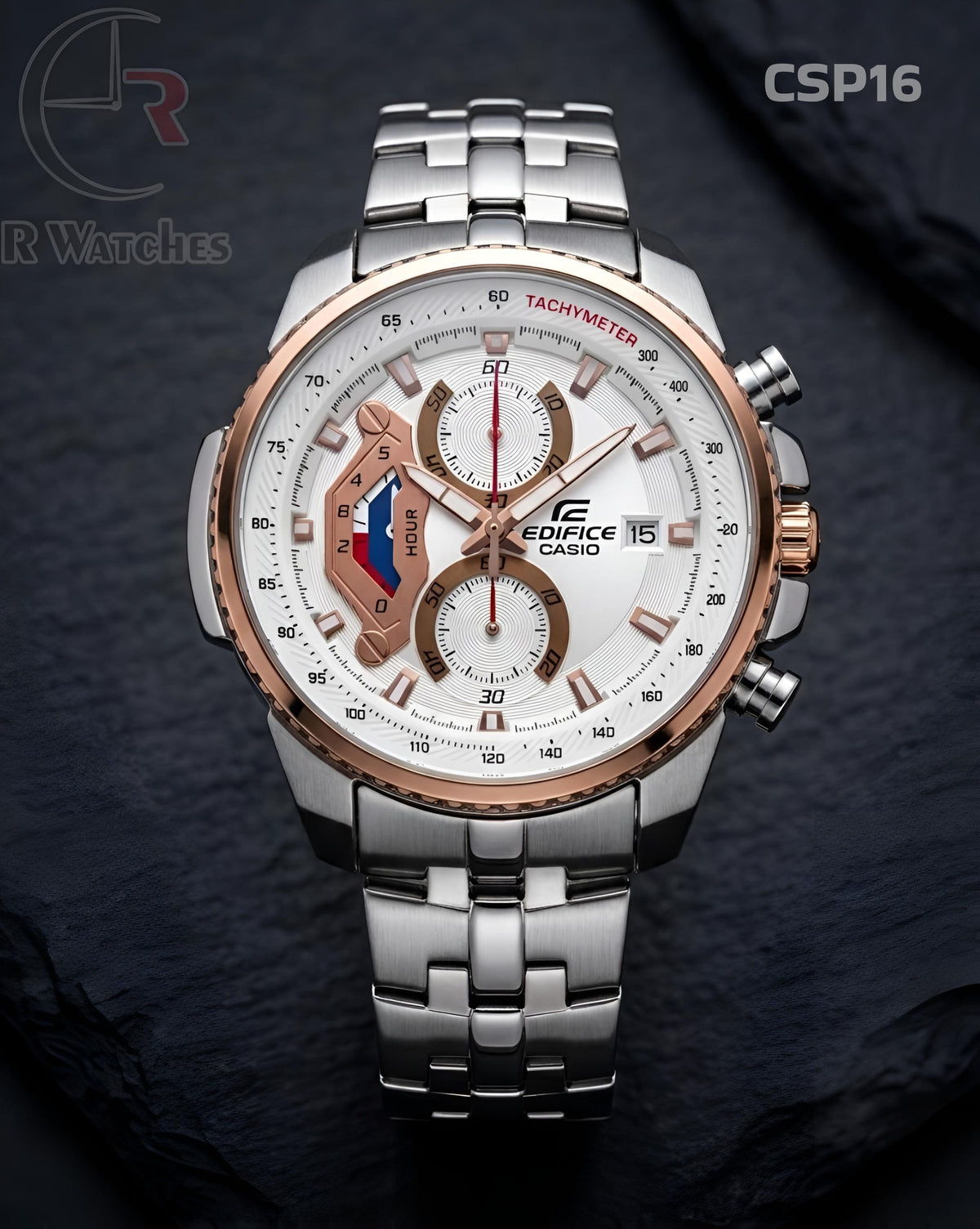 (SS)🖤⬆️⭐ Casio Edifice Rose Gold White (CSP16)