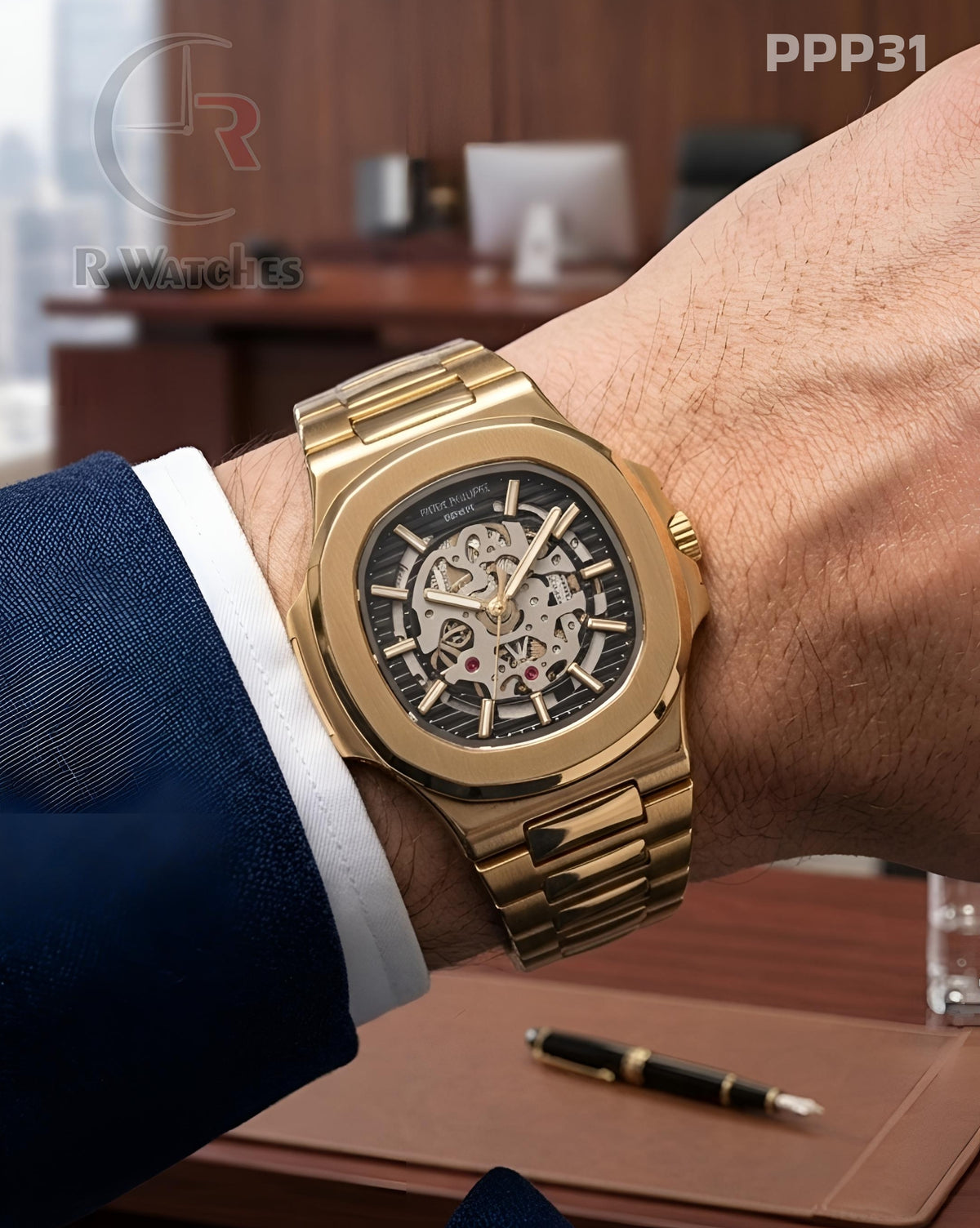 (OS2)π€β Patek Philippe Machinery Gold Black (PPP31)