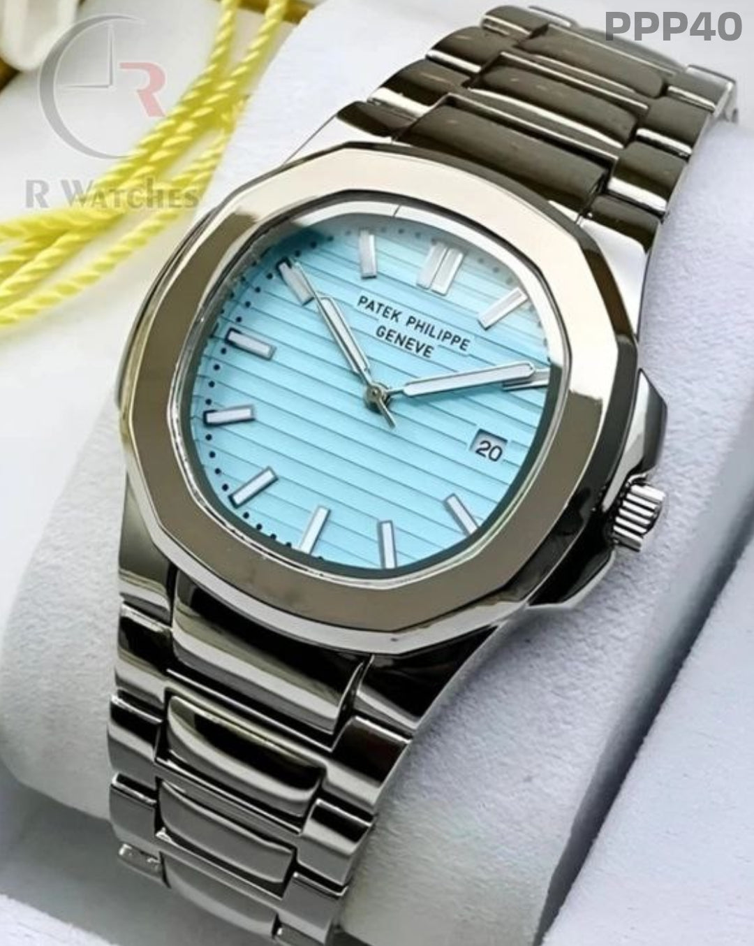 (OS2)π€β¬οΈ Patek Philippe silver blue dial (PPP40)