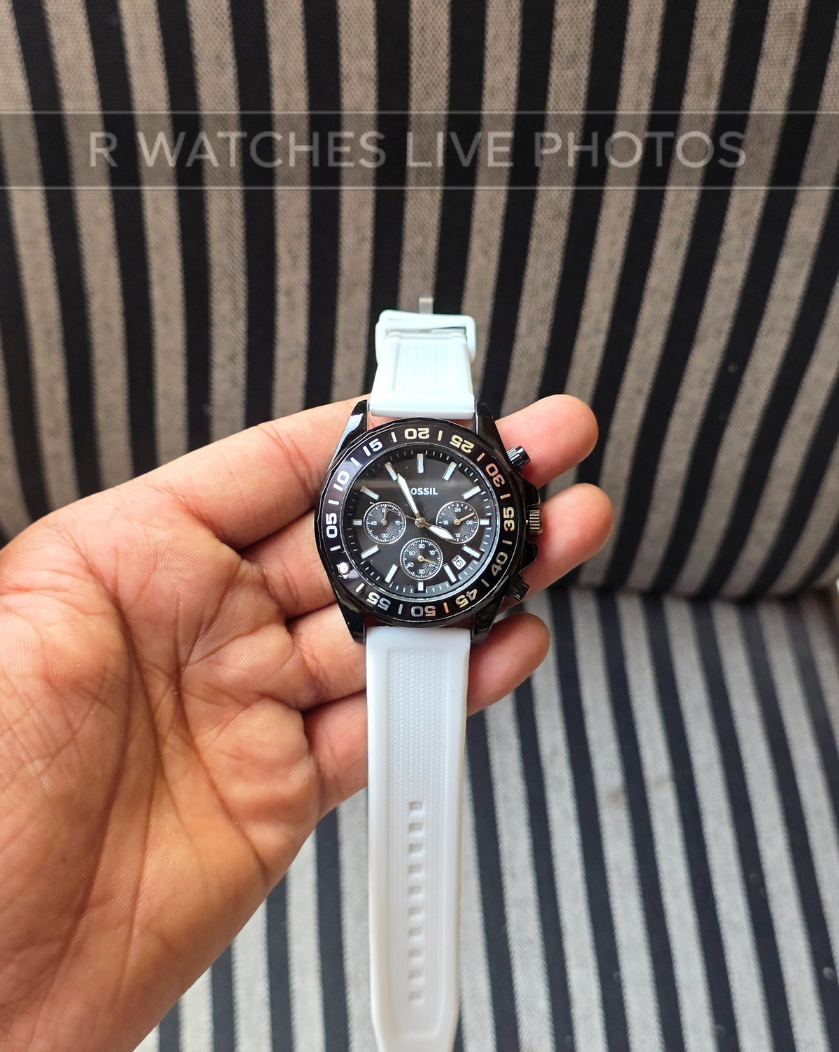 (OS)🖤⭐ Fossil Silicon Black White (FSS1)