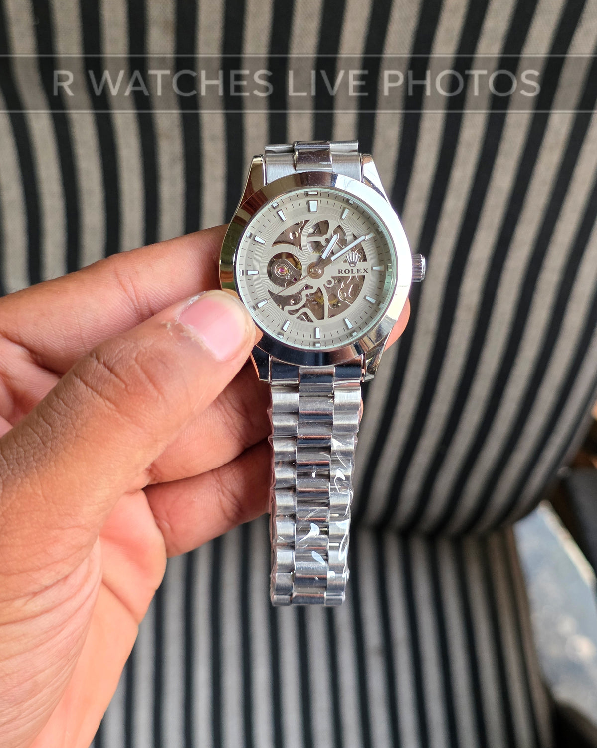 (OS)📷⭐ Rolex Automatic Full Silver ( RXAM17)