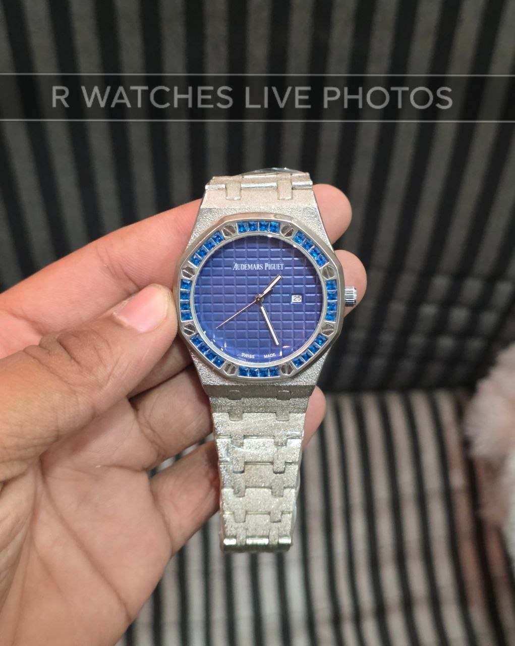 (OS)🖤 AP Diamond Edition Silver Nevy Blue (APP8)