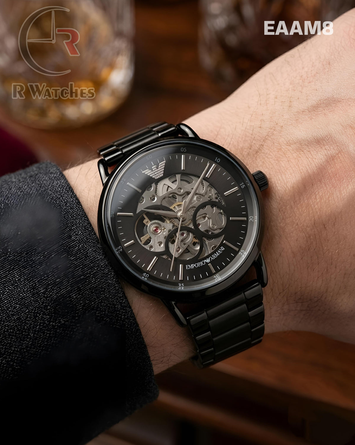 (OS)🖤⬆️ Armani Automatic Full Black (EAAM8)