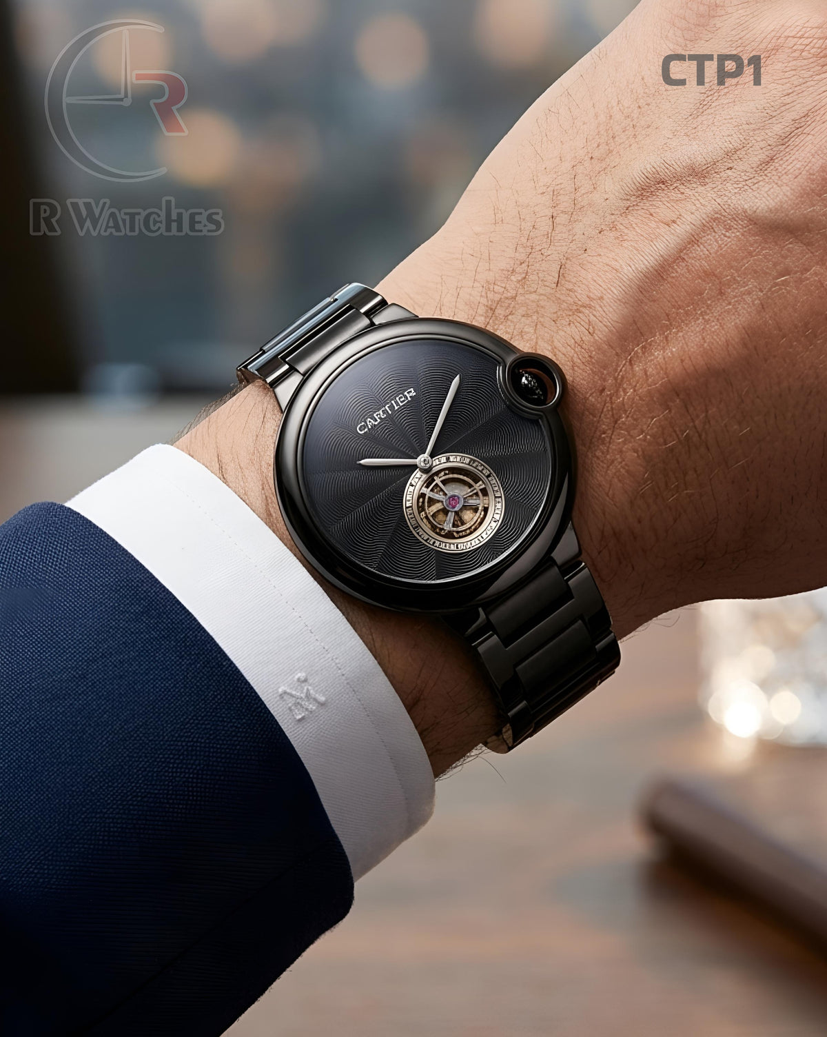 (SS)🖤⬆️⭐ Cartier Full Black (CTP1)