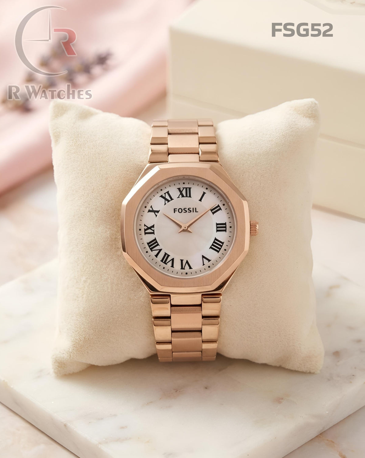 (SS)🖤 Fossil Girls Rose Gold Off White (FSG52)