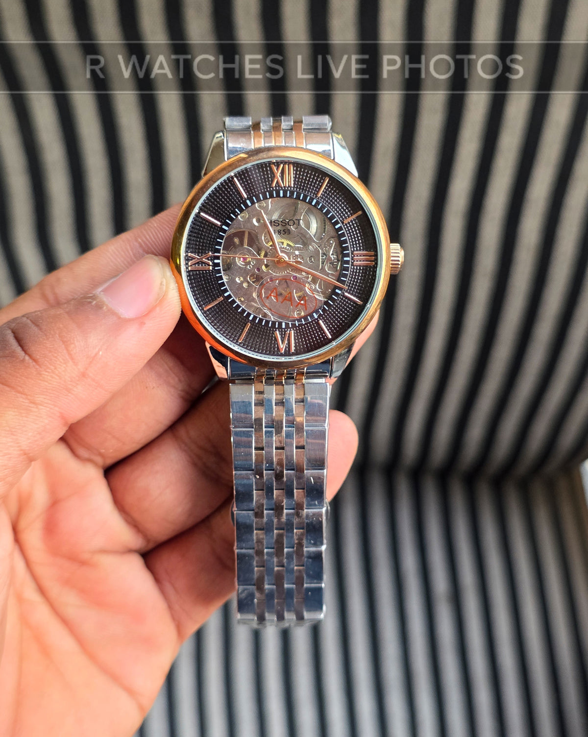 (OS)📷⭐ Tissot Automatic Rose Gold Black (TSAM20)