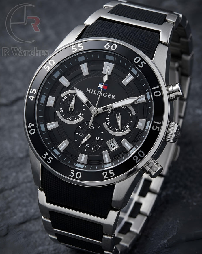 (OS2)⭐ Tommy new silver Black