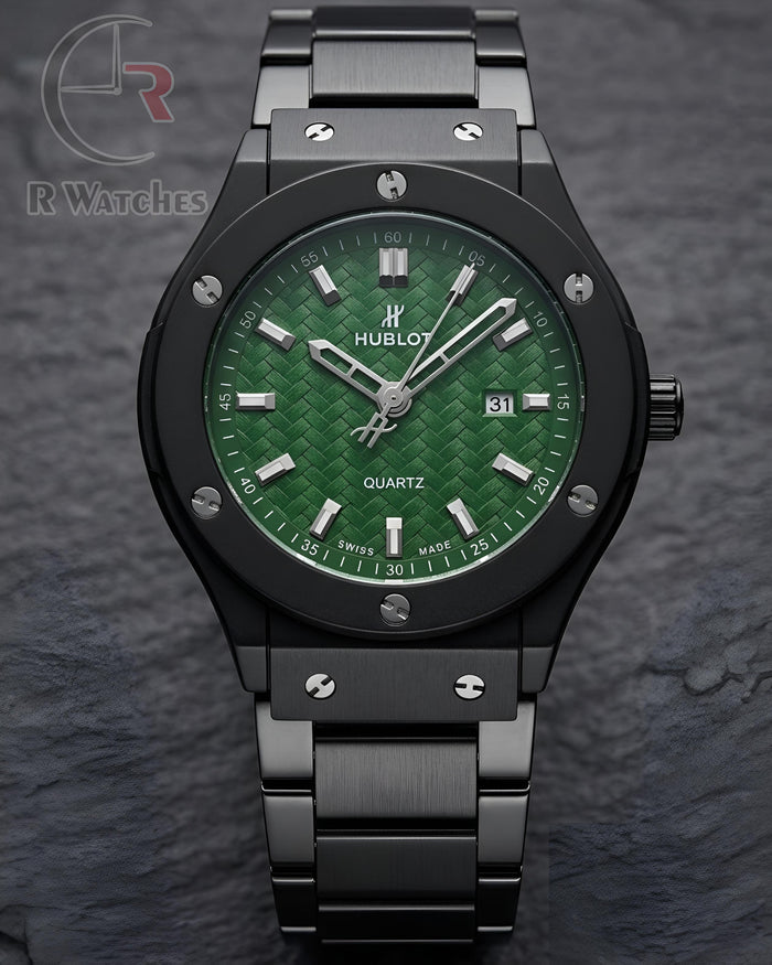 (OS2)⭐ Hublot Machinery Black Green