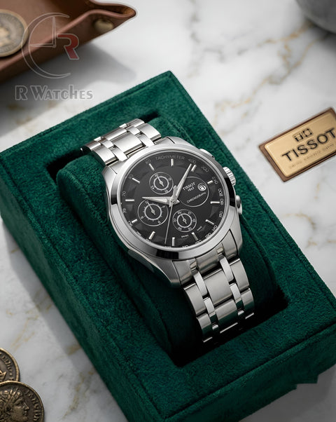 (OS19)⭐ Tissot silver black