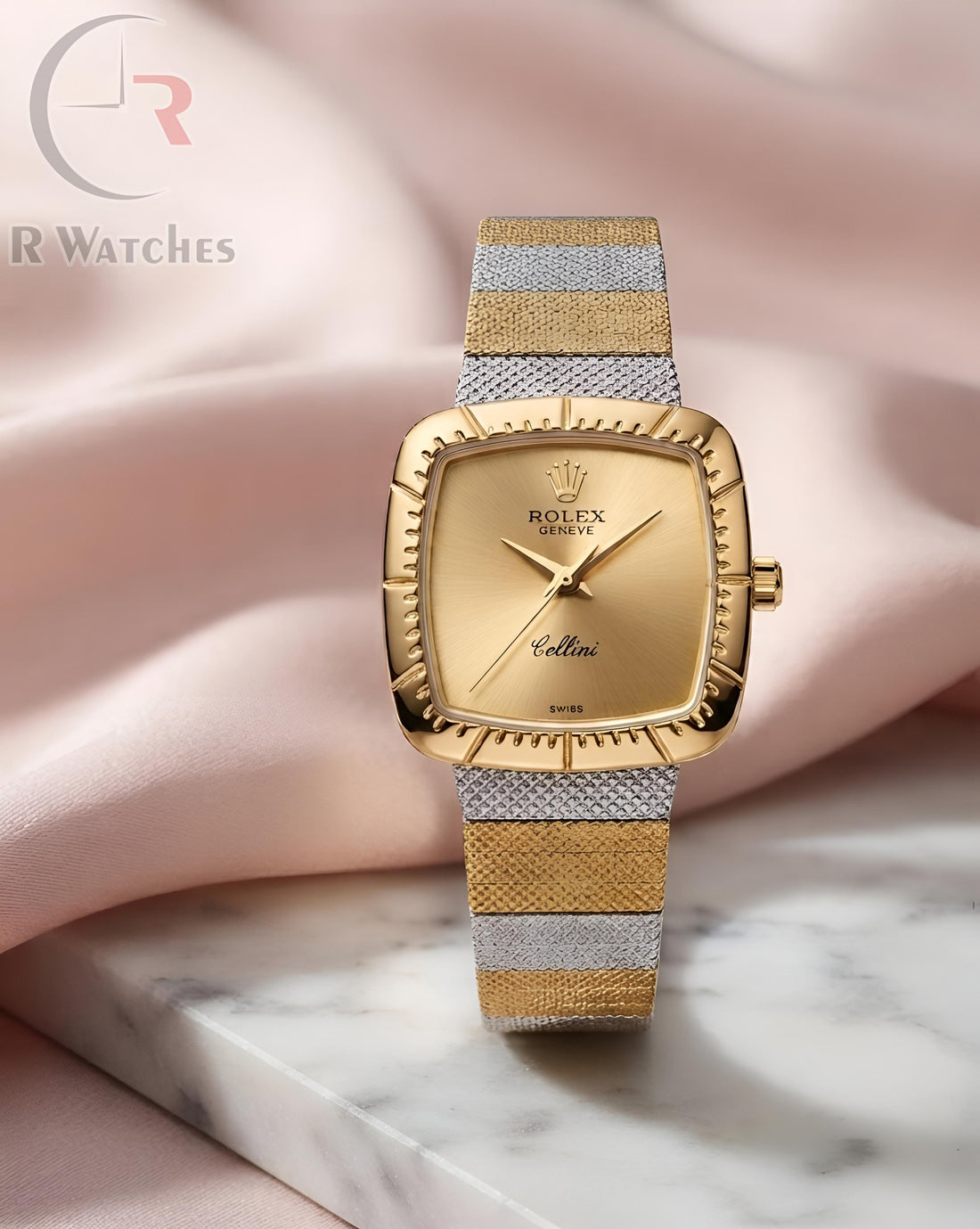 (OS) Rolex Girls Dual Tone Gold