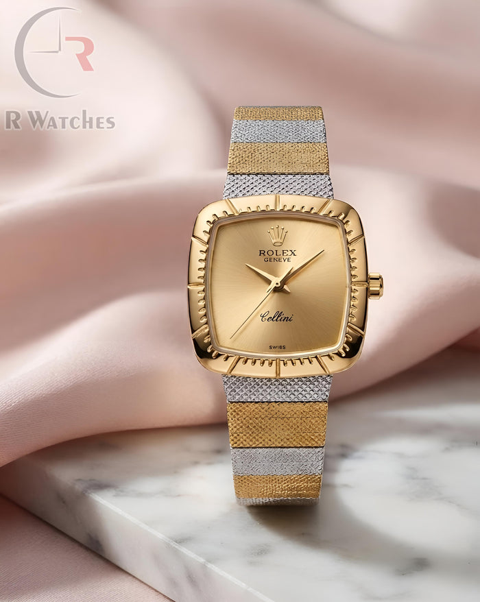 (OS) Rolex Girls Dual Tone Gold