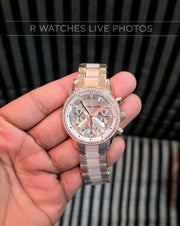 (OS)⭐ MK Girls Rose Gold Pink Dial