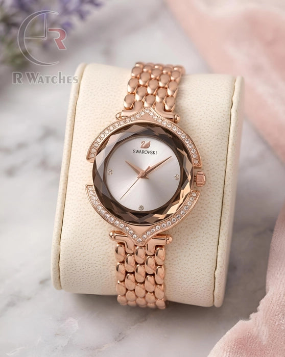 (SS) Swarovski Girls Diamond Rose Gold White