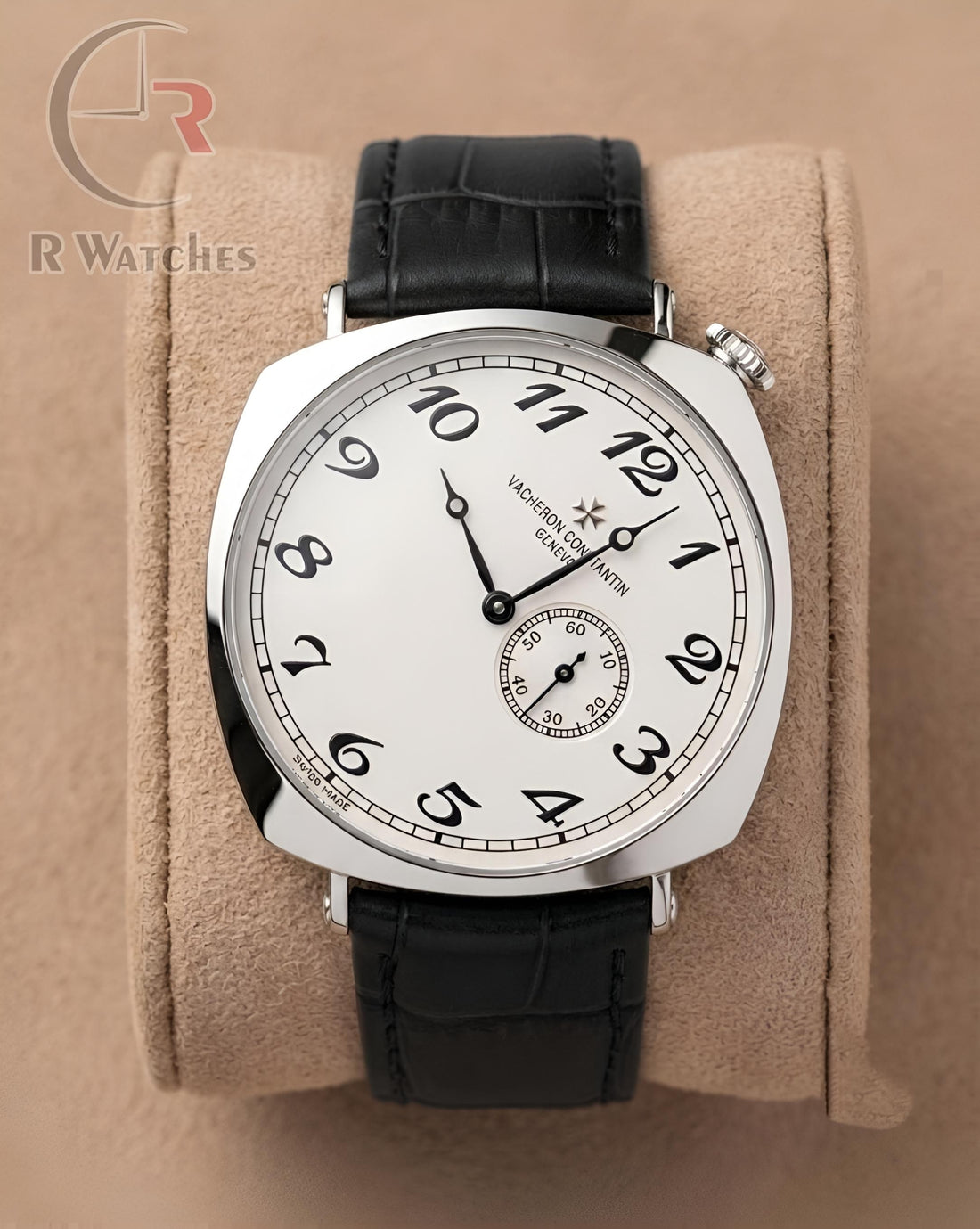 (OS) Vacheron Constantin Leather Silver White Black