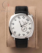 (OS) Vacheron Constantin Leather Silver White Black