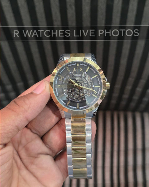(OS2)⭐ AX Automatic Dual Tone Black Dial