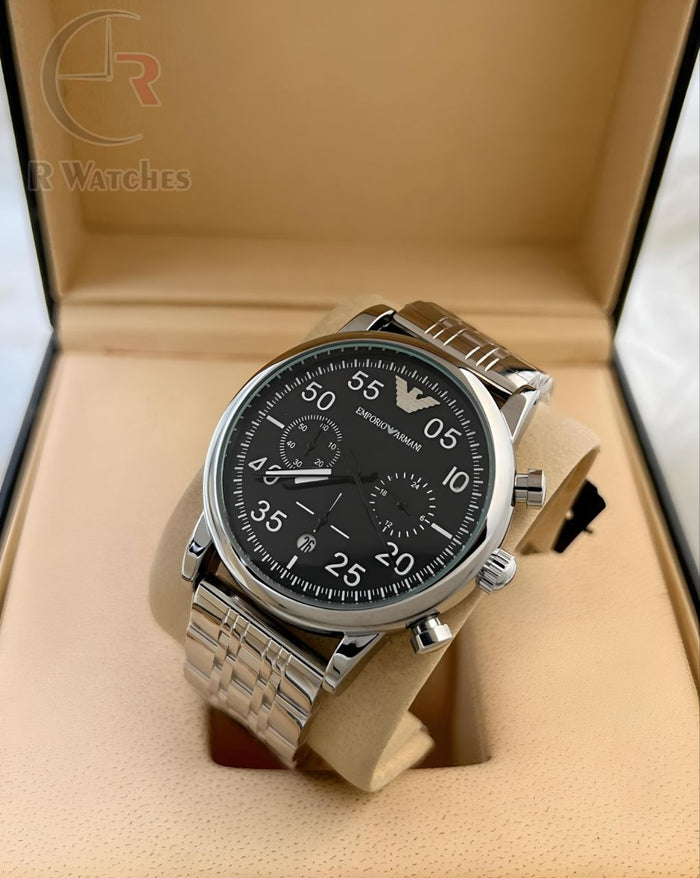 (OS)⭐ Emperio Armani Silver Black