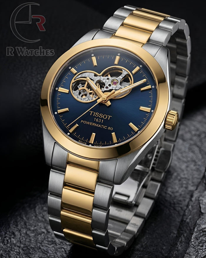 (SS) Tissot Automatic Dual Tone Nevy Blue Dial