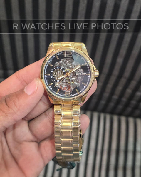 (OS)⭐ Rolex Automatic Gold Black