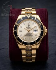(OS2) Rolex Rajwadi Gold Black