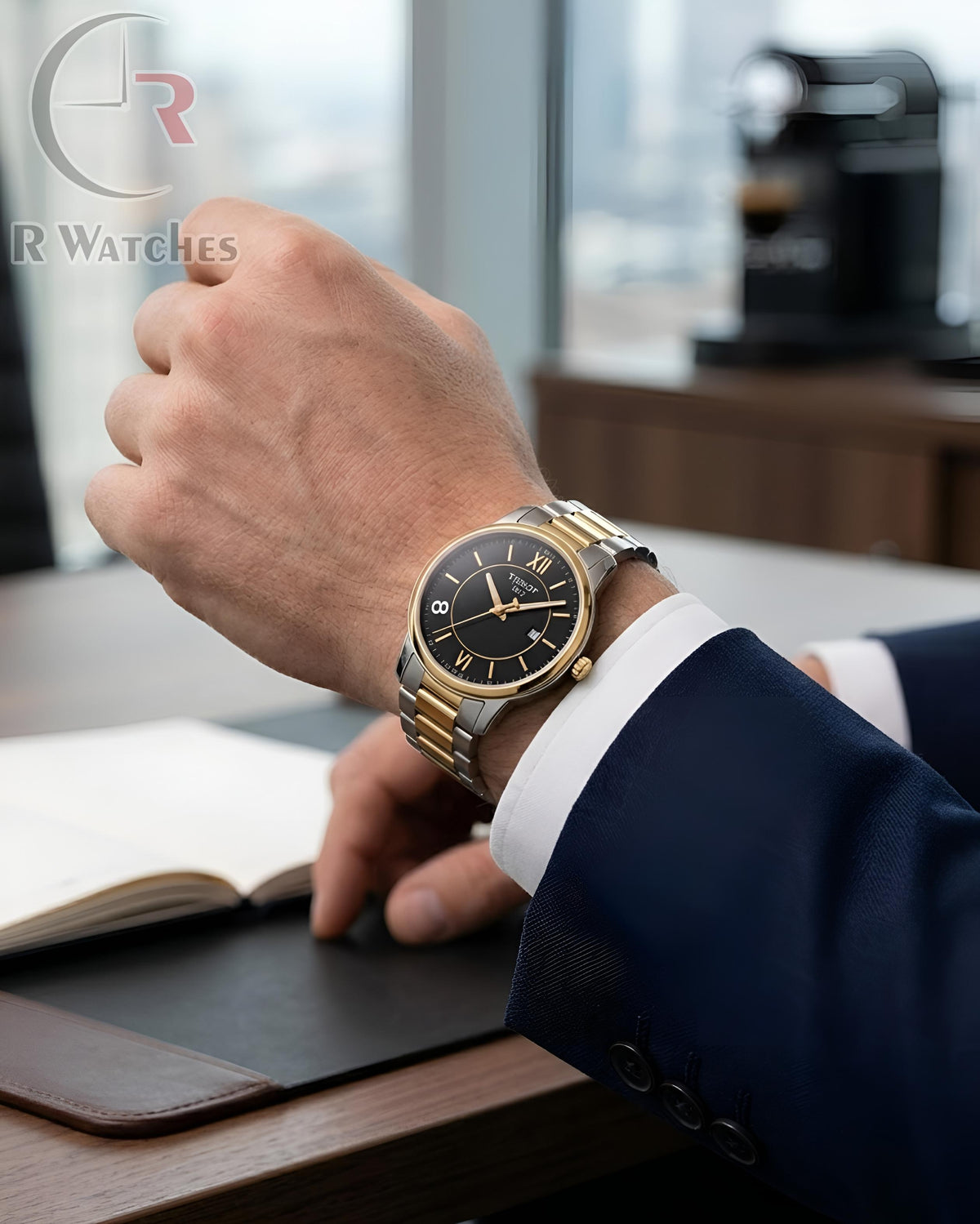 (SS) Tissot Dual Tone Black