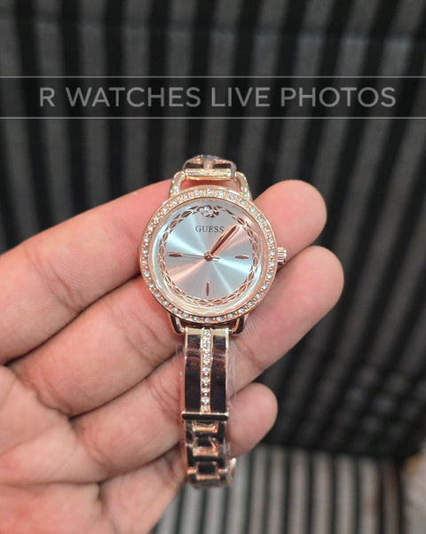(OS)⭐ Guess girls rose gold white