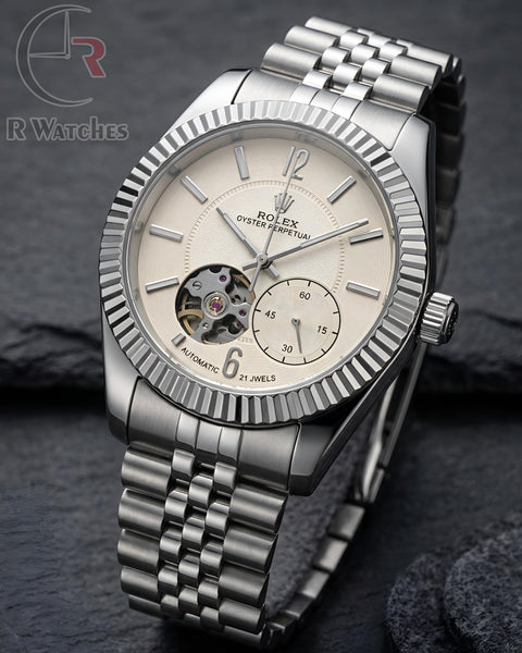 (OS) Rolex Silver White Dial