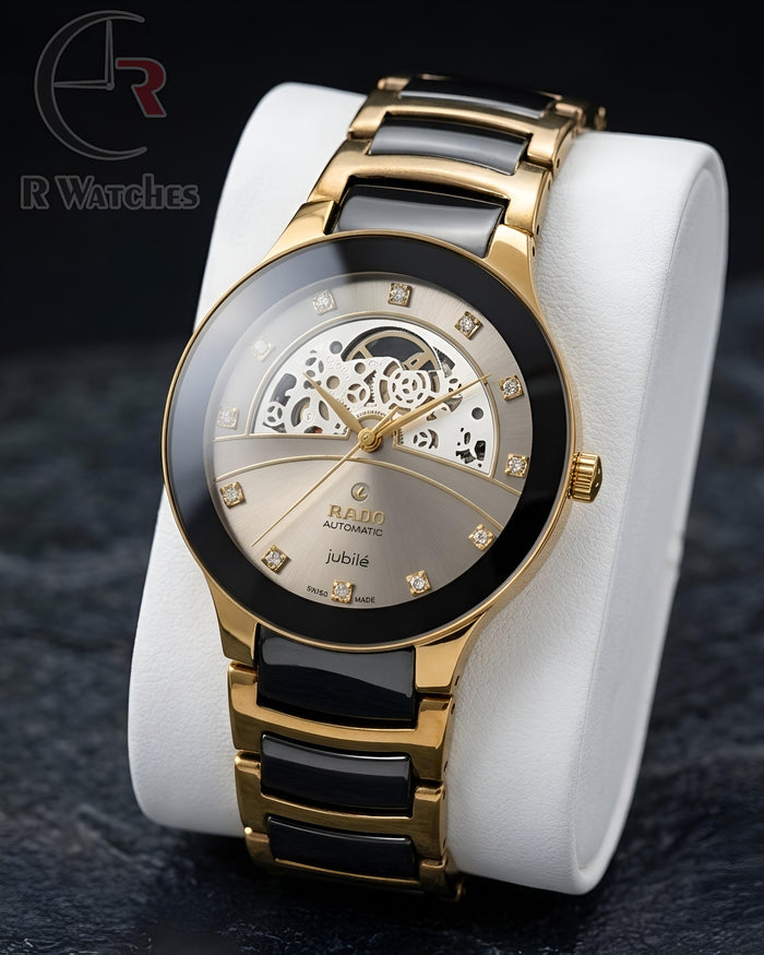 (OS4)⭐ Rado Diamond Machinery Dual Tone Grey Dial