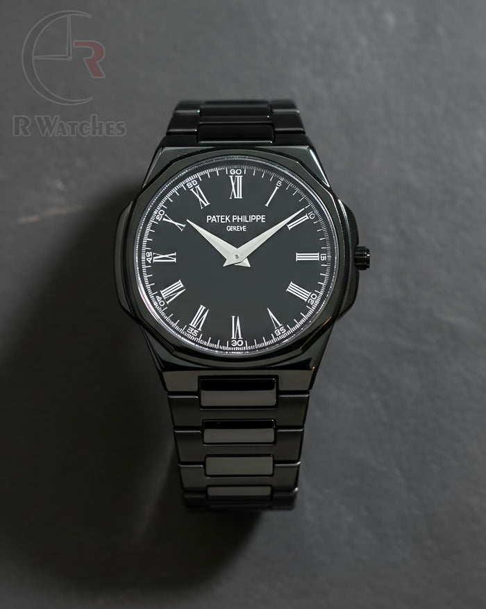 (OS)⭐ Patek Philippe Full Black Roman Dial