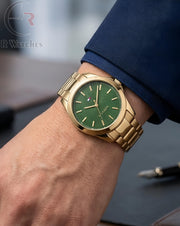 (OS)⭐ Tommy Hilfiger Gold Green Dial
