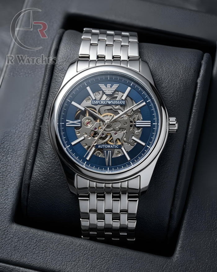 (OS) Armani Automatic Blue Silver