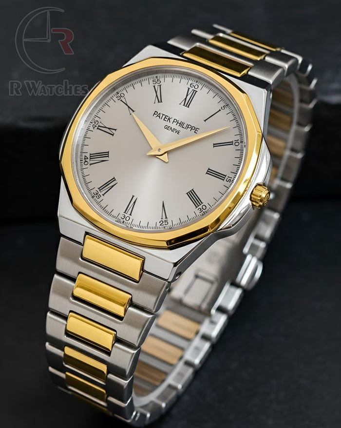 (OS) Patek Philippe Dual Tone Grey Roman Dial