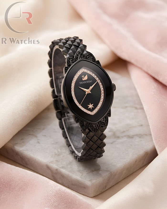 (OS) Swarovski Girls Diamond Full Black