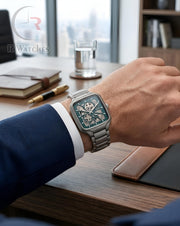 (SS) Rado Machinery Silver Green