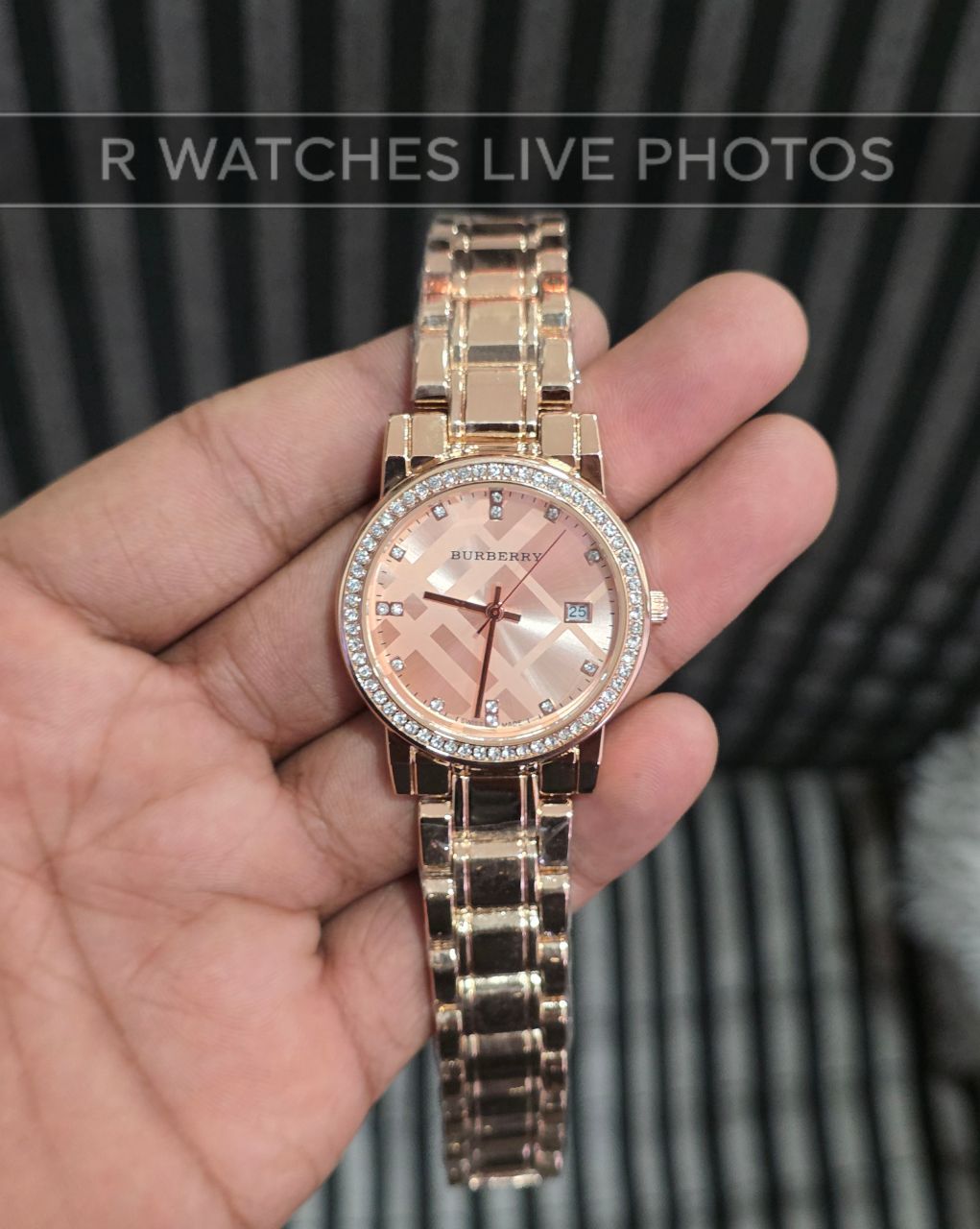 (OS)⭐ Burberry girls rose gold pink