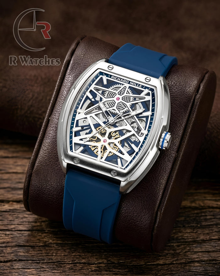 (OS) RM Automatic Silicon Silver Blue